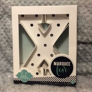 3/$15 X Letter Light up Kit Room Decor NIB